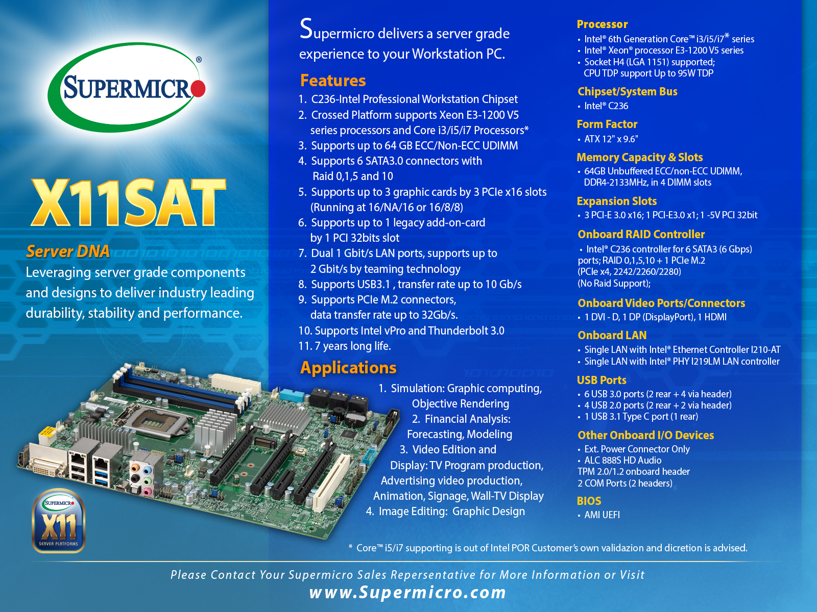 Supermicro X11SAT